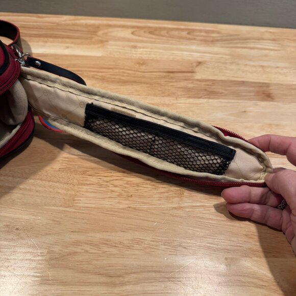 NWT JILL-E DESIGNS RED leather CAMERA SHOULDER Photography Compact System BAG - Picture 11 of 16